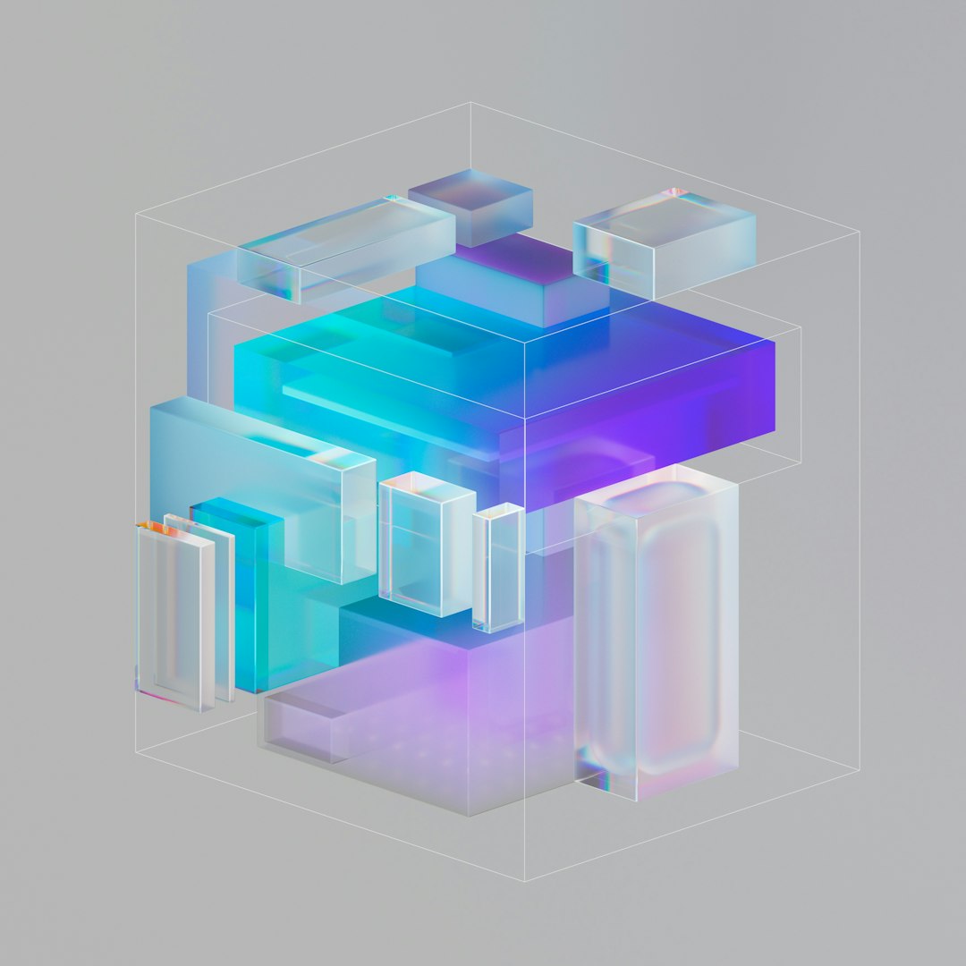 Futuristic blockchain interface